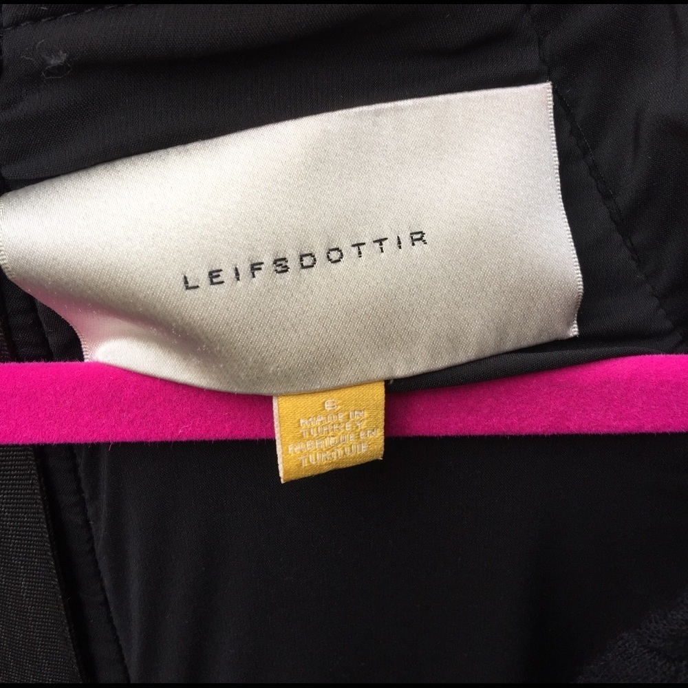 Leifsdottir Black Pucker Deluxe Wool Dress - Picture 8 of 8